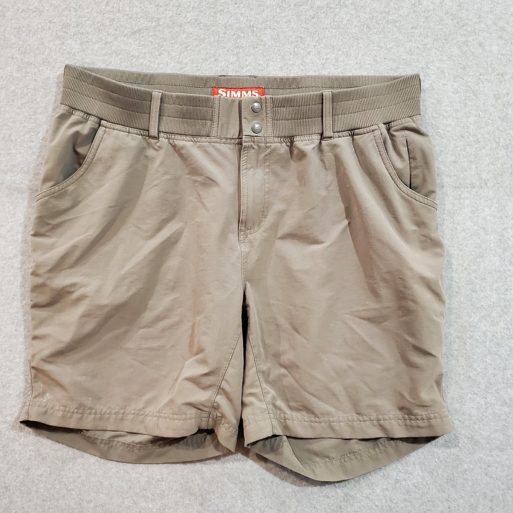 Simms Women's Shorts Size XL Fishing Quick-drying‎ Drifter Gray Stretch